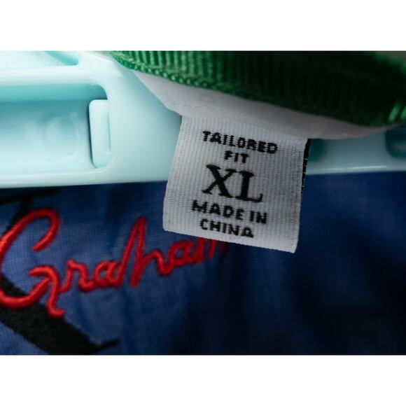 Robert Graham Shirt Mens XL Blue Tailored Fit Cotton Long Sleeve Designer City - Picture 2 of 12